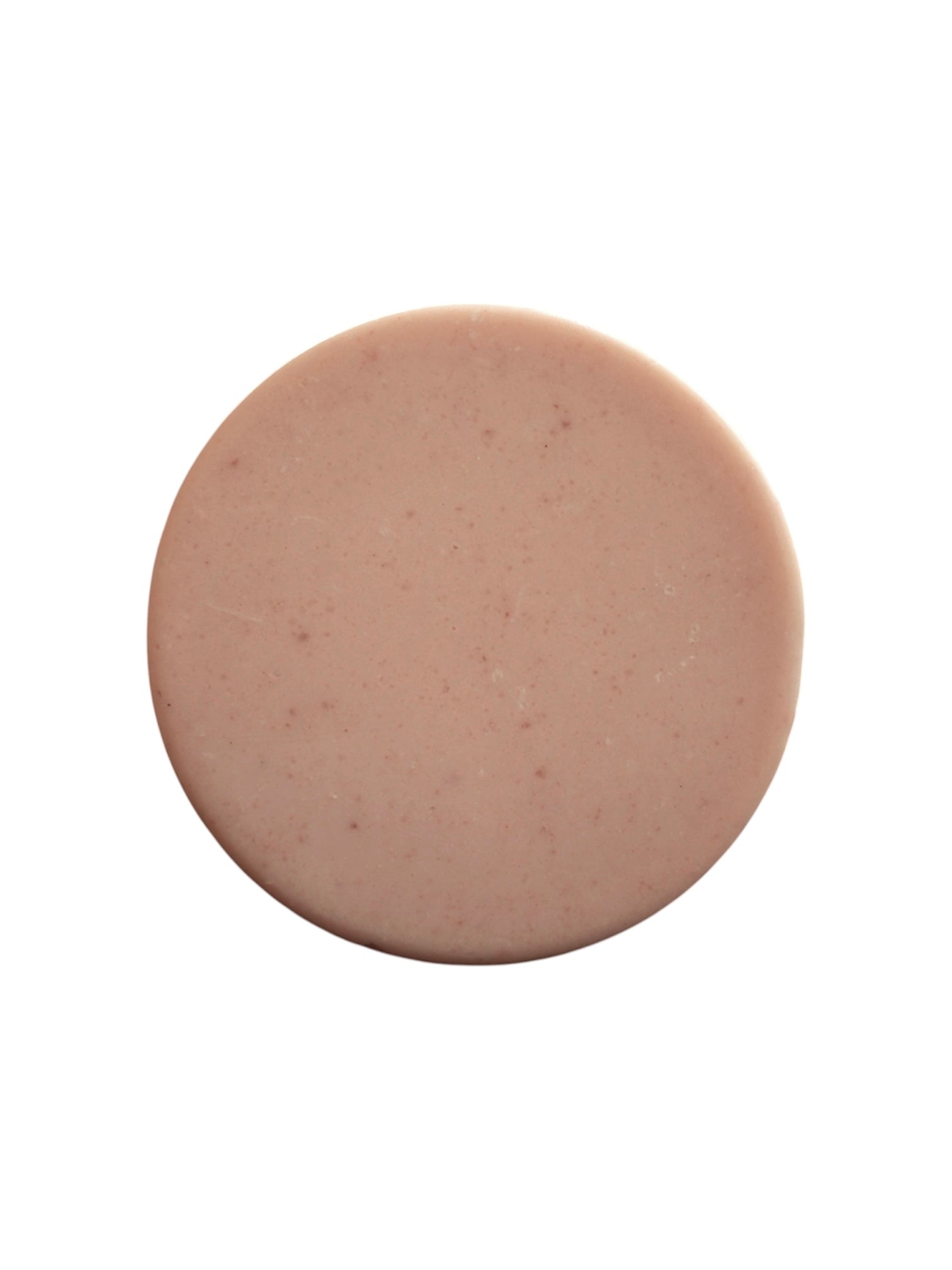 An image of Alchemy Body Werks pink circular Harmony bar soap